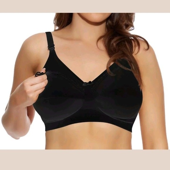 Elomi Maternity Beatrice EL8053 Black Bra 36 FF - Picture 2 of 5